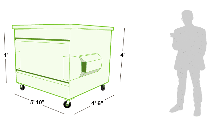 Waste Dumpster 3 Cubic