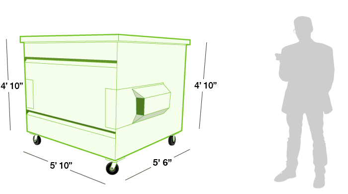 Waste Dumpster 3 Cubic
