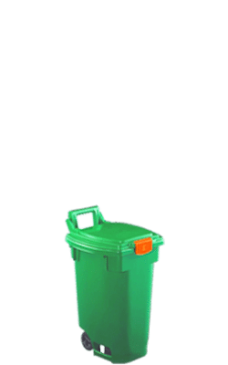 12 gallon organic recycling green bin