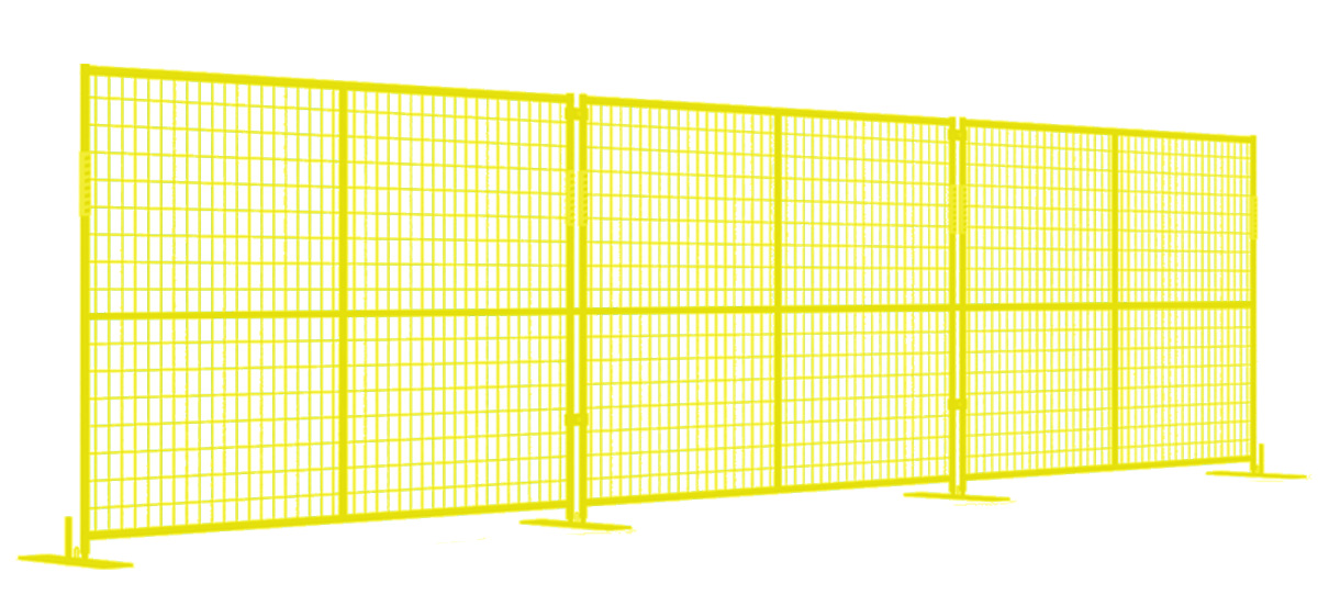 yellow fence